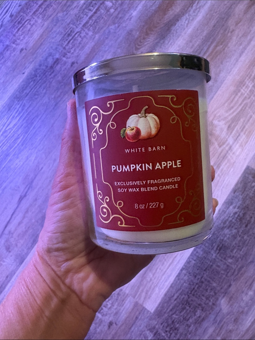 🆕 🕯️ White Barn Pumpkin Apple single wick